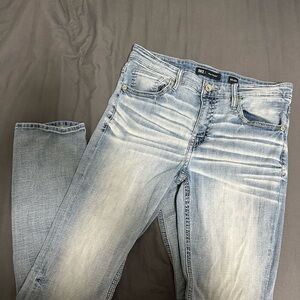 BKE Straight Men's Jeans - Light Blue